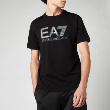 Emporio Armani EA7 Visibility Logo T-Shirt Black Size L Men