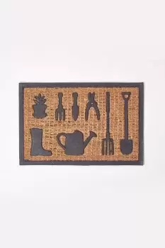 Garden Tools Rubber and Coir Doormat