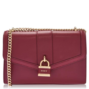 DKNY Ella Fold Over Shoulder Bag - Aged Wine AWN