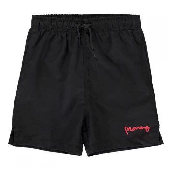 Money Logo Swim Shorts - Black