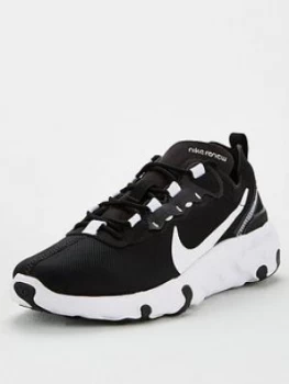 Nike Renew Element 55 Junior Trainer - Black