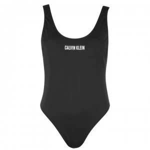 Calvin Klein Intense Power Scoop Neck Swimsuit - Black BEH