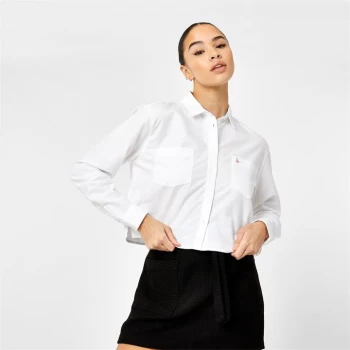 Jack Wills Glydebourne Cropped Shirt - White