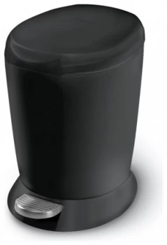 simplehuman 6L Plastic Pedal Bin Black