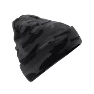 Beechfield Unisex Adults Camo Cuffed Beanie (One Size) (Midnight Camo)