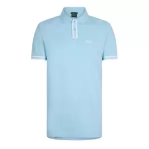 Boss Paddy Pique Polo Shirt - Blue