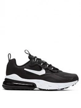 Nike Air Max 270 Junior React - Black/White, Size 5.5