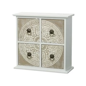 White & Lime Patterned Drawers By Heaven Sends