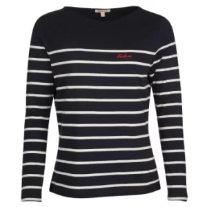 Barbour Womens Bradley Top Navy/Cloud 10