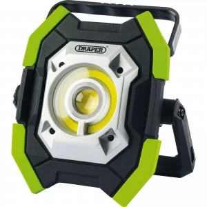 Draper Twin Cob LED Rechargeable Worklight Green