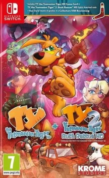 TY the Tasmanian Tiger HD & TY the Tasmanian Tiger 2 Bush Rescue HD Bundle Nintendo Switch Game