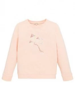 Barbour Girls Promenade Crew Sweatshirt - Pink, Size Age: 8-9 Years, Women