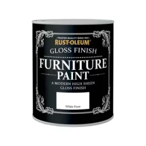 Rust-Oleum Gloss Furniture Paint - White Frost - 750ml