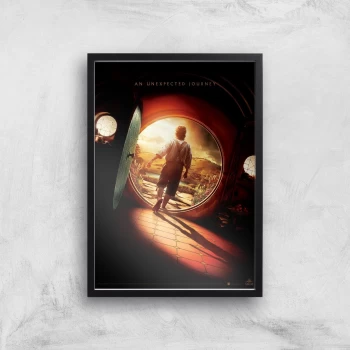 The Hobbit: An Unexpected Journey Giclee Art Print - A2 - Black Frame