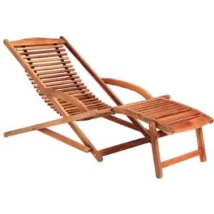 Sun Lounger Deck Chair Garden Patio Terrance Wooden Adirondack