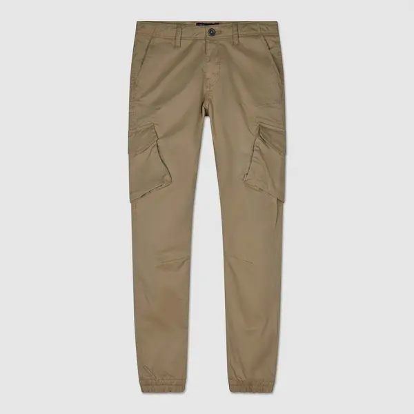 Cotton Skinny Cargo Trousers