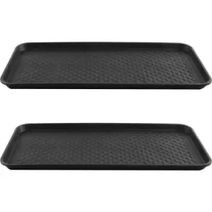 Boot Tray - Set of 2 Black - Pukkr