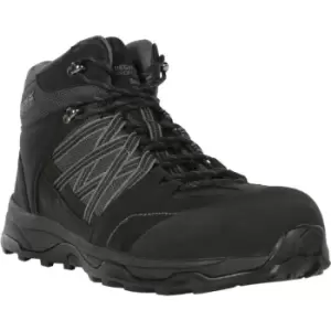 Regatta Mens Claystone Safety Boots (7 UK) (Black/Granite) - Black/Granite