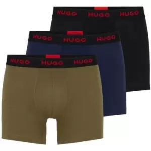 Hugo 3 Pack Boxer Briefs - Blue