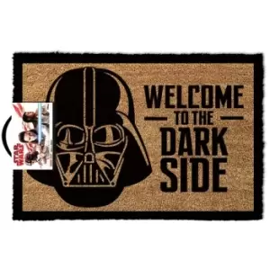 Star Wars Welcome To The Dark Side Door Mat (One Size) (Black/Light Brown) - Black/Light Brown