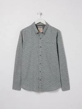 Fatface Witley Mini Floral Print Shirt - Grey