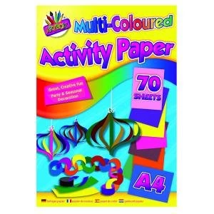 Art Box Activity Paper Pad A4 Assorted Pack of 12 TAL06872