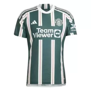 adidas Manchester United Authentic Away Shirt 2023 2024 Adults - Green