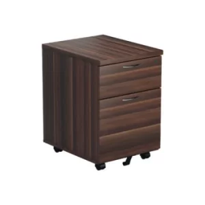 Jemini Walnut 2 Drawer Mobile Pedestal KF78942