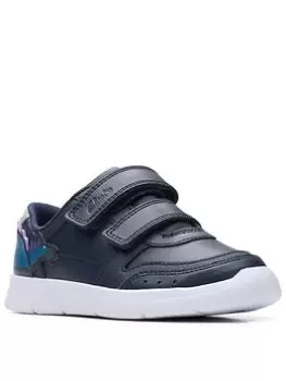 Clarks Toddler Ath Steggy Trainer, Navy, Size 8 Younger