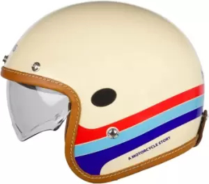 Helstons Mora Carbon Jet Helmet, beige, Size XL, beige, Size XL