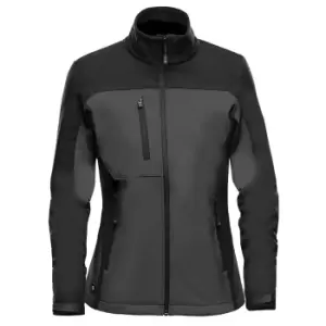 Stormtech Womens/Ladies Cascades Soft Shell Jacket (L) (Dolphin/Black)