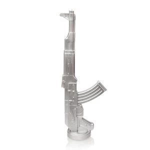 Silver Kalashnikov Candle