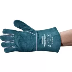 Green Ambidextrous Welders Gauntlets - Green - Tuffsafe