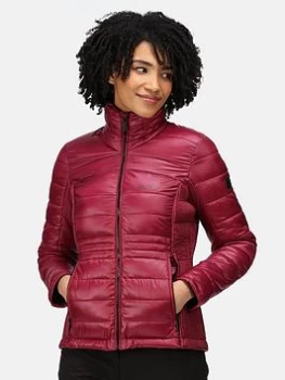 Regatta Keava Quilted Jacket - Dark Burgundy, Dark Burgundy, Size 10, Women