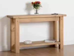 Seconique Tortilla Waxed Pine Console Table