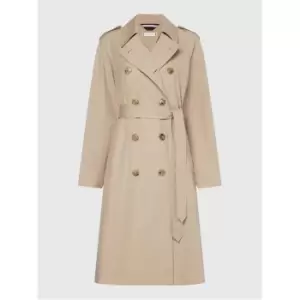 Tommy Hilfiger Cotton Blend Db Trench - Cream