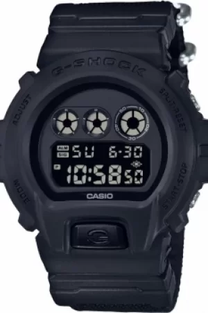 Mens Casio G-Shock Blackout Cloth Series Alarm Chronograph Watch DW-6900BBN-1ER