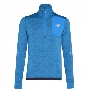 New Balance Impact Run Zip Top Mens - Wave Blue