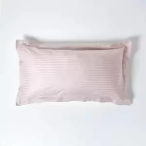 HOMESCAPES Dusky Pink Violet Egyptian Cotton Ultrasoft King Size Oxford Pillowcase 330 Thread Count - Dusky Pink Violet - Dusky Pink Violet