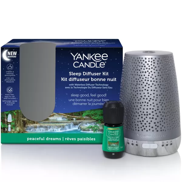 Yankee Candle Sleep Diffuser Starter Kit Silver