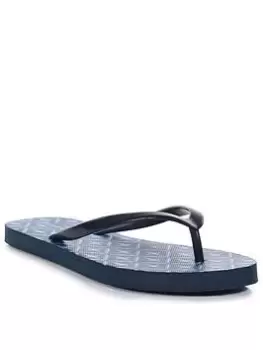 Regatta Lady Bali Flip Flop - Navy Print, Navy Print, Size 5, Women