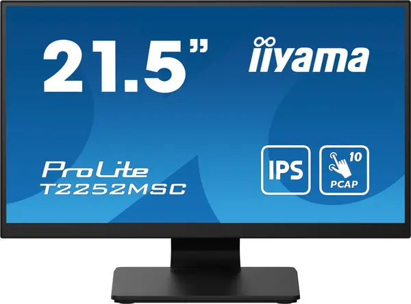 iiyama ProLite 21.5" T2252MSC-B2 Full HD IPS Touch Screen LCD Monitor