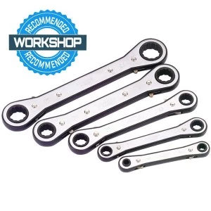 Draper Metric Ratcheting Ring Spanner Set (5 Piece)