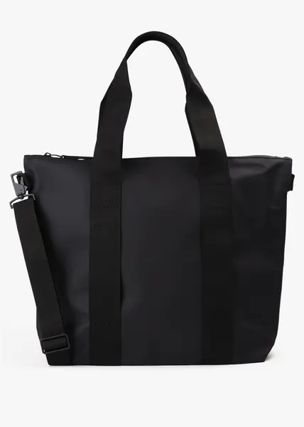 Rains Womens Tote Bag Mini In Black