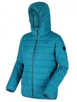 Regatta Helfa Quilted Jacket - Teal , Teal, Size 10, Women