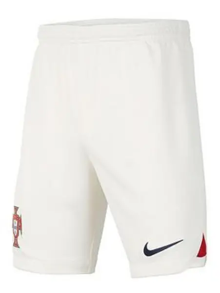 Nike Youth Portugal Away 2022 Short - White, Red, Size XL (14-15 Years)