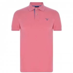 Gant Gant Short Sleeved Polo Mens - Pink Rose 613