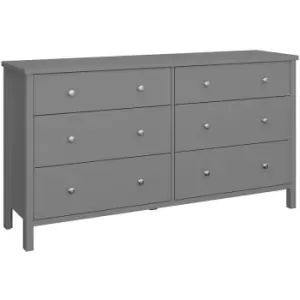 Tromso 3 + 3 Wide Chest Grey - Grey