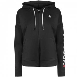 Reebok Linear Full Zip Hoodie Ladies - Black