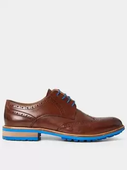 Joe Browns Joe Browns Club Regent Leather Brogues - Brown, Size 8, Men